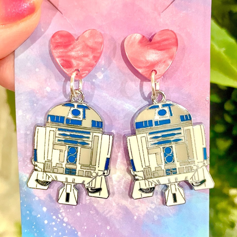 R2-D2 Dangle Earrings